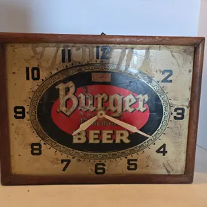 THE BURGER BEER EARLY CLOCK CINCINNATI, OH. 14.5" X 19"