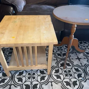 (2) Wooden Side Tables