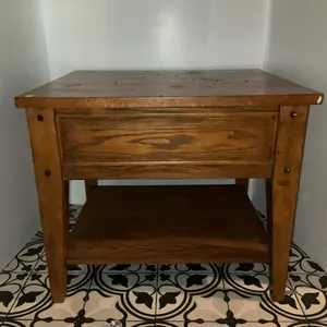 Wooden 1 Drawer Side Table