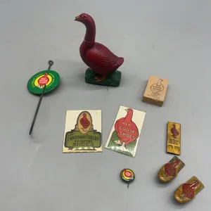 RED GOOSE SHOES ADVERTISING- (GOOSE HAS BEEN REPAIRED)