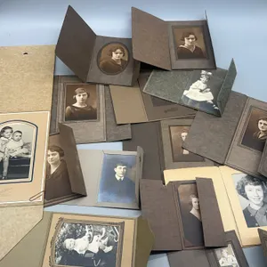 VINTAGE PHOTOGRAPHS IN CARDBOARD PROTECTORS