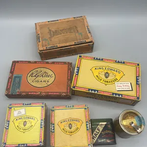 EARLY CIGAR BOXES & TINS