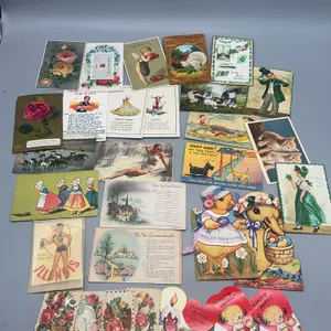VINTAGE VALENTINES & EASTER CARD; POSTCARDS- HUMOR, ANIMAL, ST. PATRICK�S DAY, THANKSGIVING & VALENT