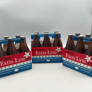 FYFE & DRUM BEER BOTTLES IN ORIGINAL CARRIER (all bottles empty)