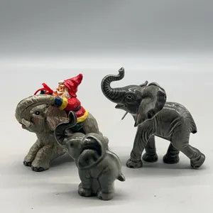 VARIETY OF ELEPHANTS- GOEBEL & SANTA ORNAMENT