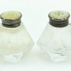 STERLING & MOTHER OF PEARL TOP W.GERMANY SHAKERS