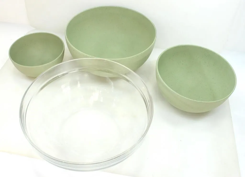 ARCOROC FRANCE GLASS & PC NESTING MIXING BOWLS