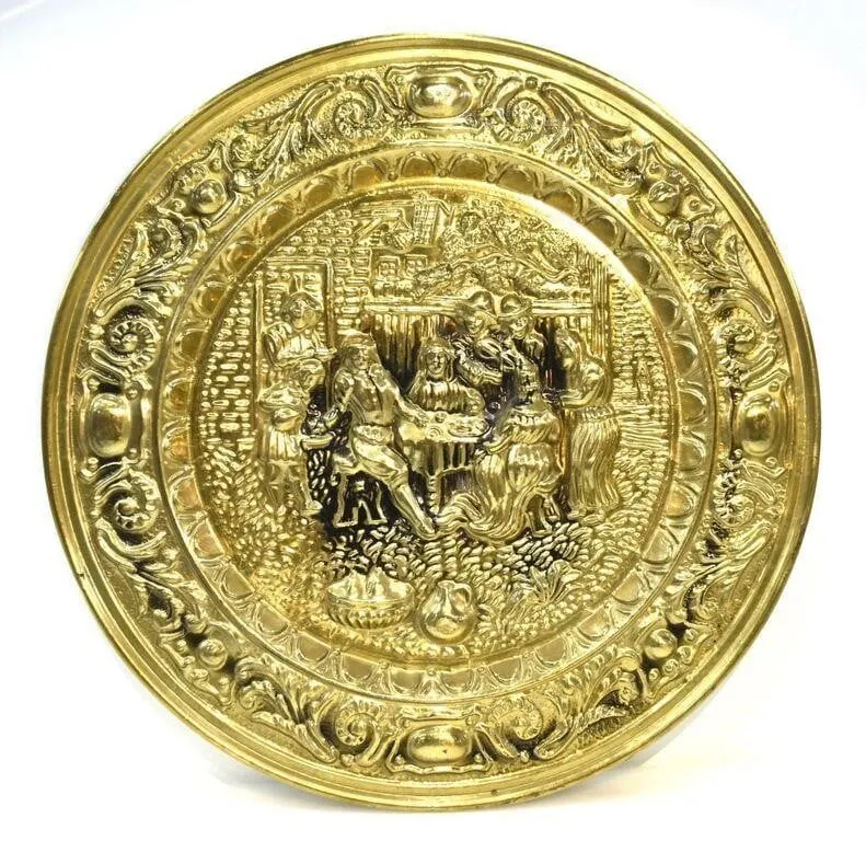 EMBOSSED BRASS PLATE