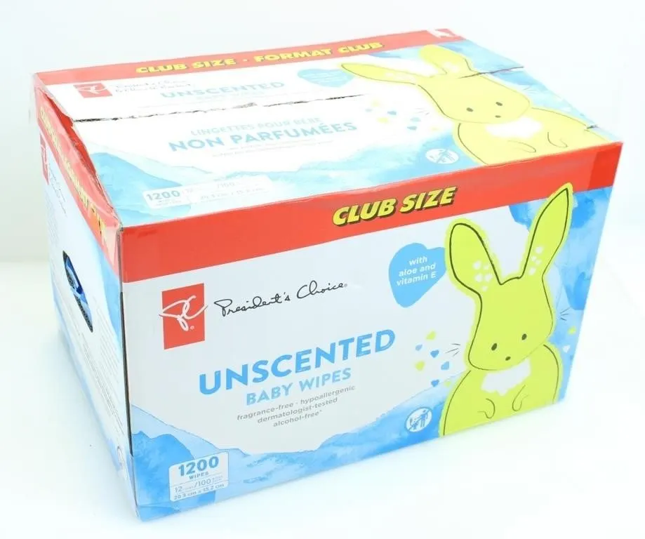 BOX UNSCENTED ALOE+VITAMIN E BABY WIPES
