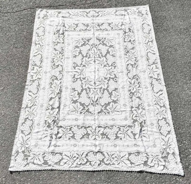WHITE LACE TABLECLOTH