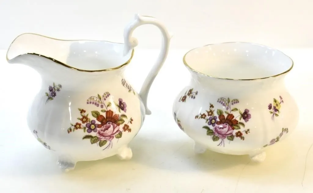 DENBY BONE CHINA CREAMER & BOWL