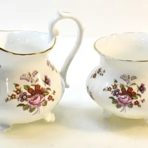DENBY BONE CHINA CREAMER & BOWL