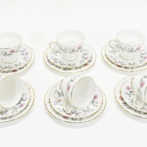 DUCHESS "BRAMBLE ROSE" TEA SET FOR 6