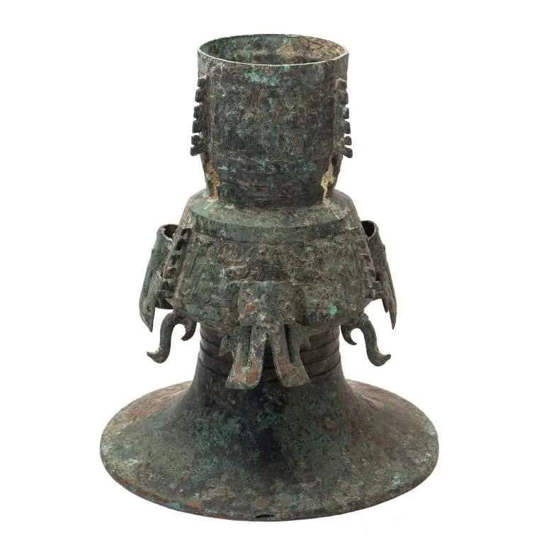 CHINESE ARCHAISTIC BRONZE RITUAL CENSER VESSEL