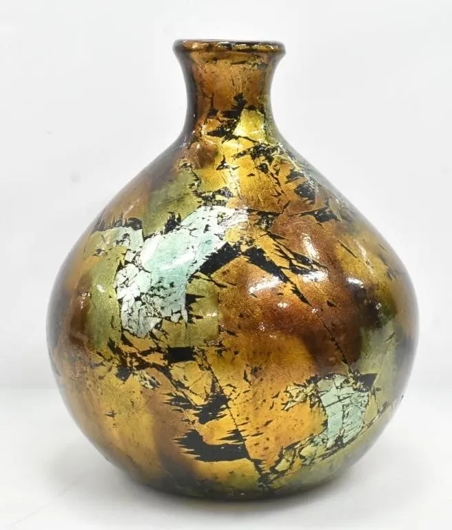 DECORATIVE CRACKEL PATTERN VASE