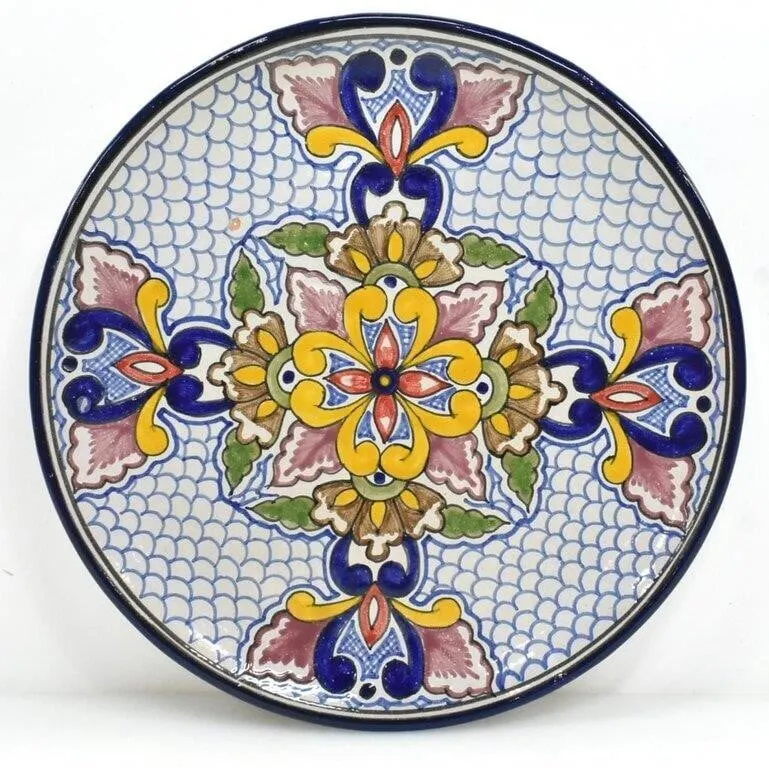 SIGNED ANSAR DECORATIVE MEXICAN TALAVERA PLATE