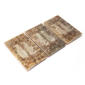 SET OF THREE CHINESE HARDSTONE "BANKNOTE" PLAQUES