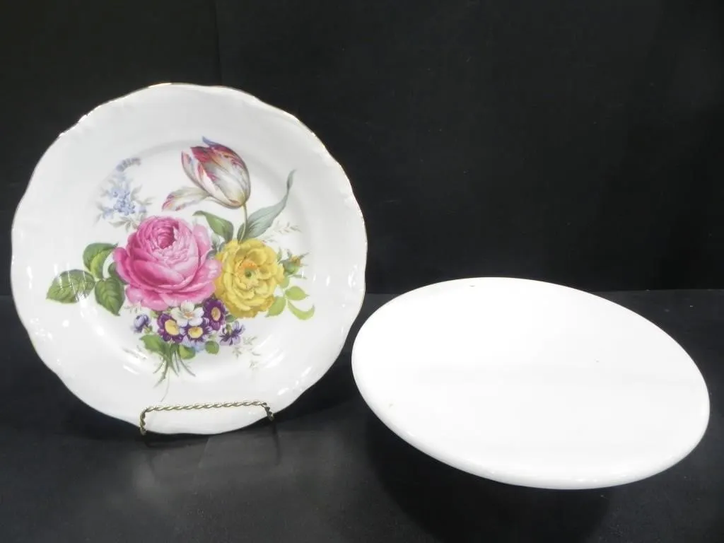 GLORIA FINE PORCELAIN PLATE & ASA GERMANY STAND