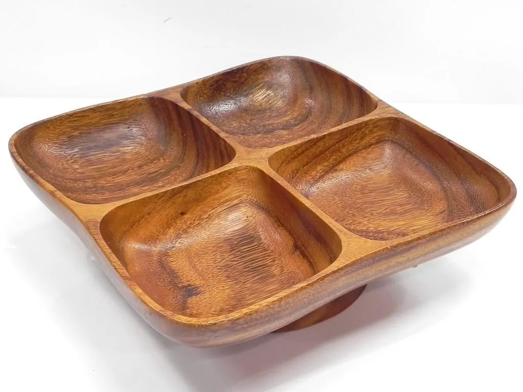 TEAK LAZY SUSAN BY TALARIXO WOODENWEAR