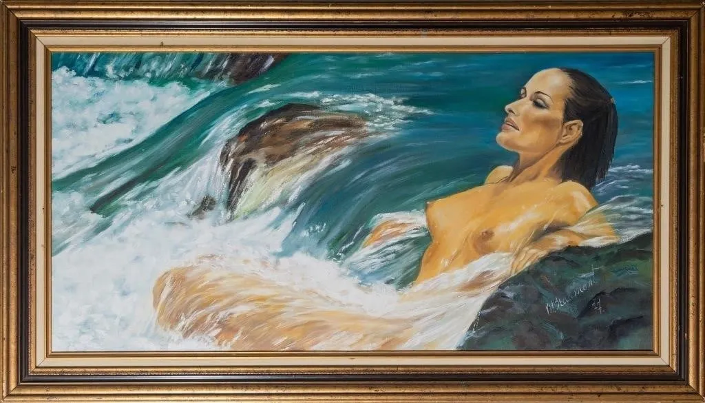 V. H. BEAUMONT "PEAU DOUCE, URSULA" OIL PAINTING