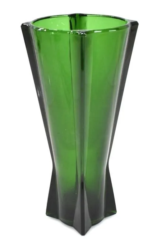 ANCHOR HOCKING EMERALD GREEN "ROCKET" VASE
