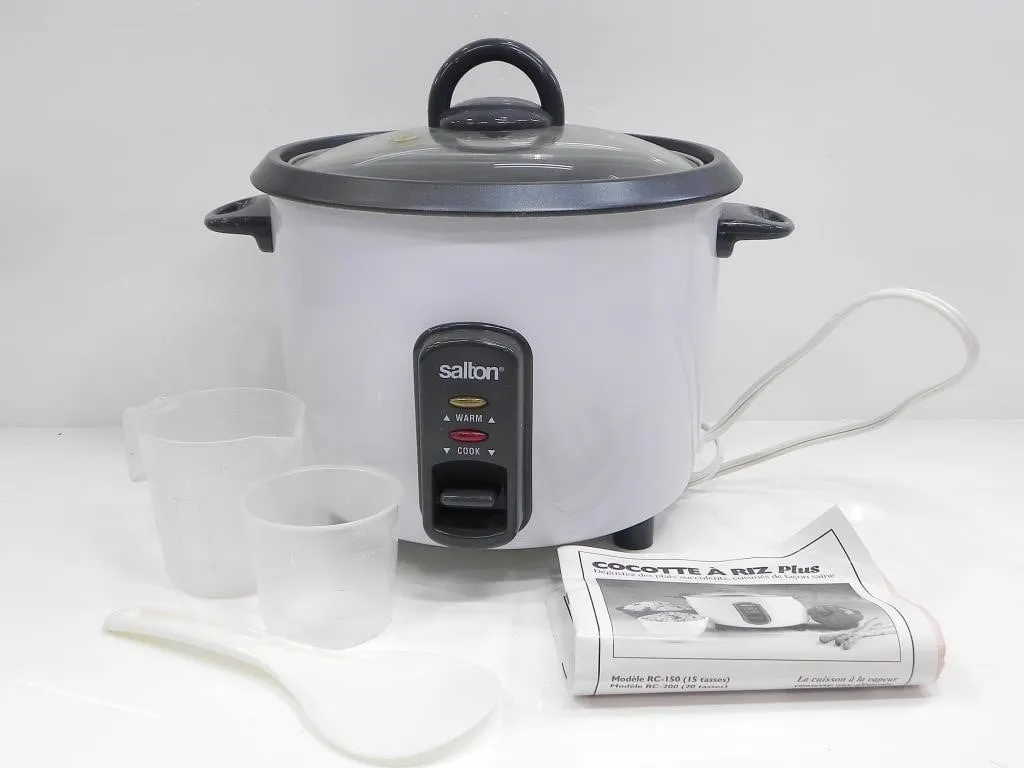 SALTON RC-150 RICE COOKER WITH INSTRUCTIONS