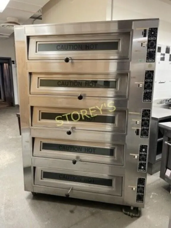 Nu-Vu Elec. 5 Deck Pizza Oven - MDO-5/10