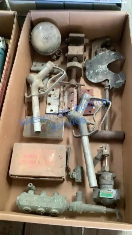 BRASS VALVES, FUEL NOZZLES, PIPE CUTTER, VISE,
