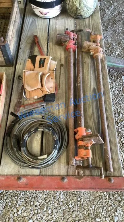 BAR CLAMPS, CABLE, SAW, ETC.