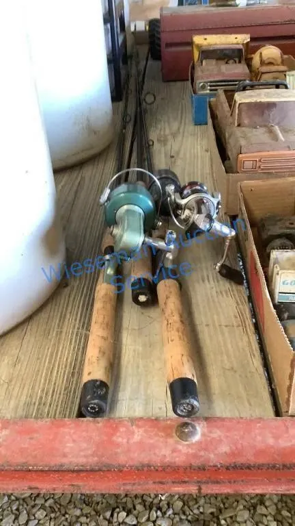 FISHING POLES AND REELS