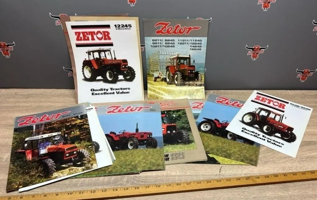 Quantity of ZETOR Advertising Brochures