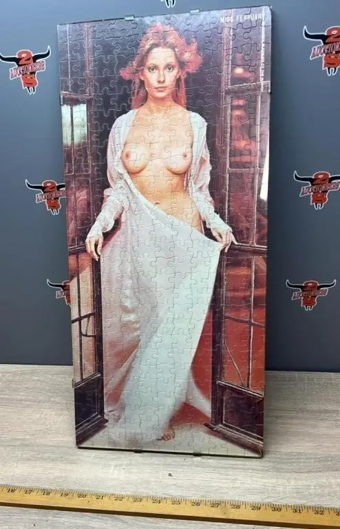 Playboy, Miss February Jigsaw Puzzle Laminated.