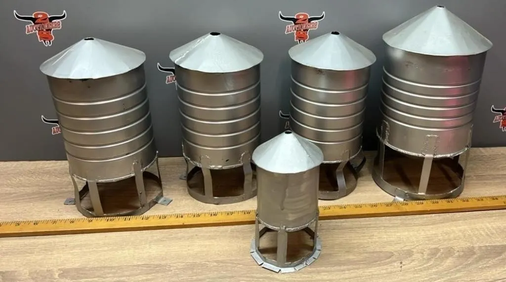 5 Custom Hopper Bins.