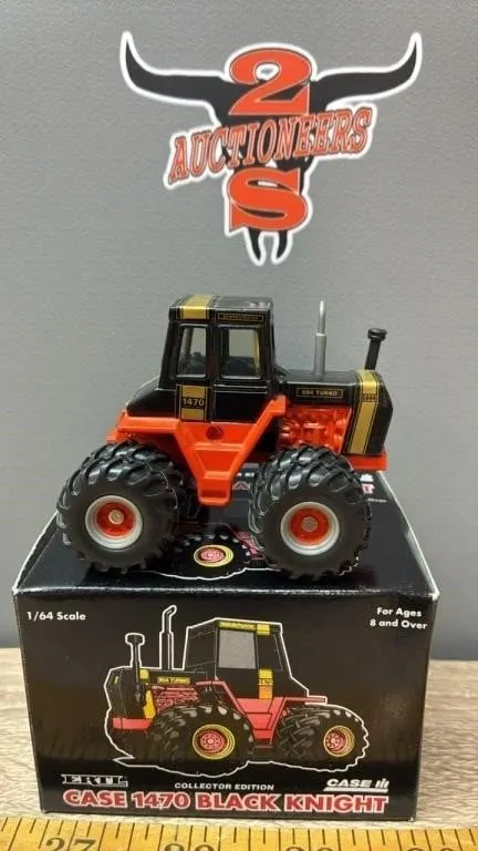 ERTL 1:64 CASE 1470 Black Knight Tractor.