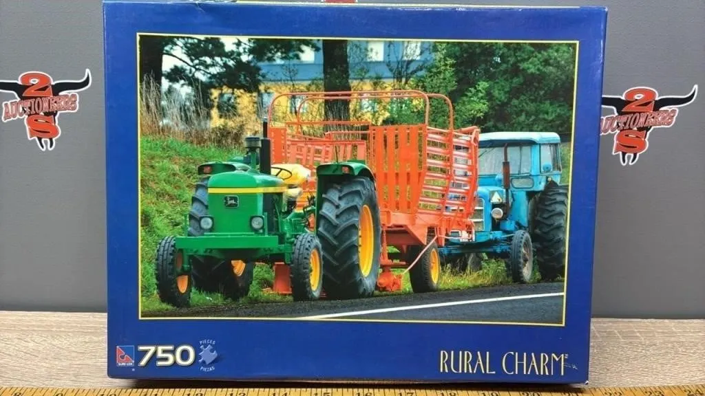 Tractor Theme 750pc Puzzle. Opened, But Assumed