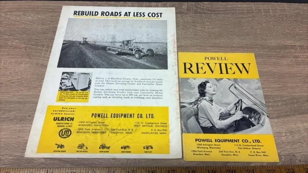 Powell Equipment Leaflets. *PR