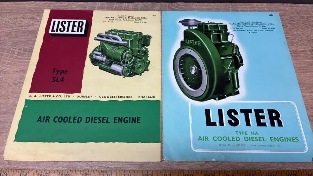 2 Lister Engine Pamphlets. *PR