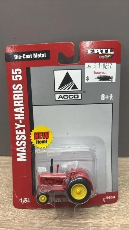 1:64 ERTL AGCO Massey Harris 55 Die Cast Tractor.