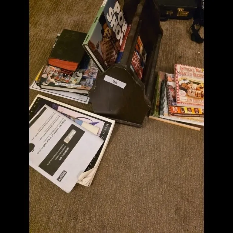 Books Magazines Lot with Holder