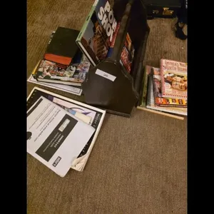 Books  Magazines Lot with Holder