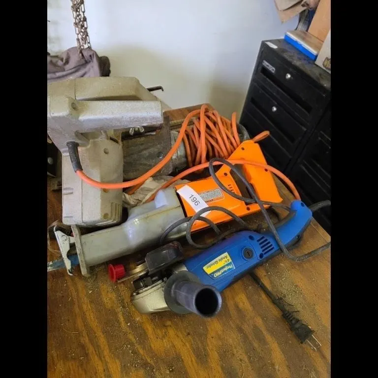 Used Power Tool Lot - Reciprocating Saw Angle Grin