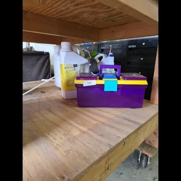 Purple Yellow White Toolbox Cleaning Solutions