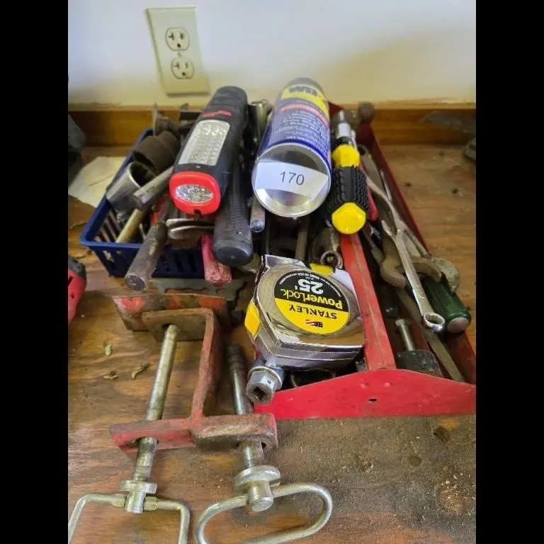 Tools Lot WD-40 Stanley Tape Measure C-Clamps Work
