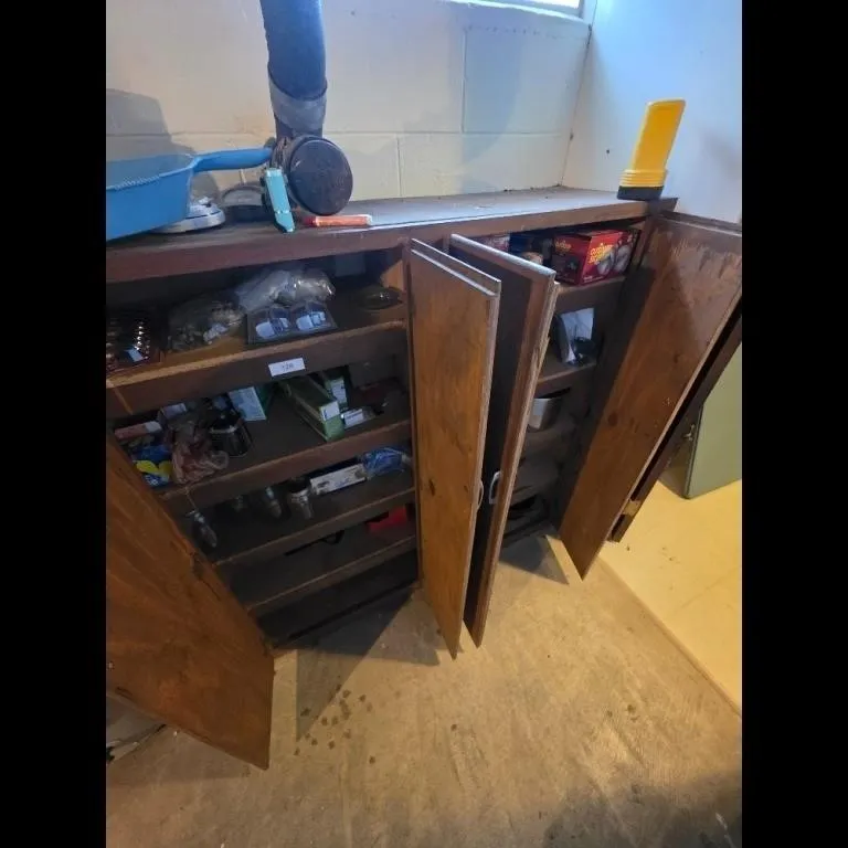 Contents of cabinet only
