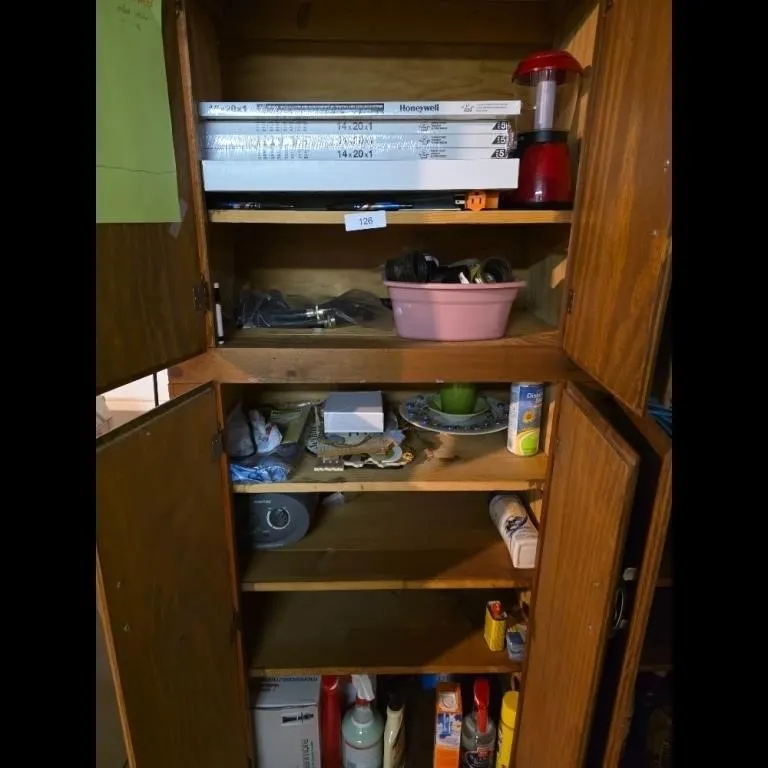 Contents of cabinet only