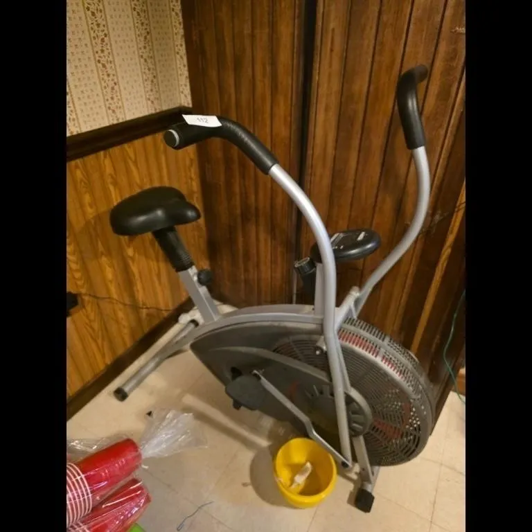 Stamina Air Resistance Exercise Bike - SilverBlack