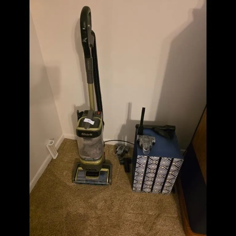 Shark GrayYellow Upright Vacuum Cleaner Used