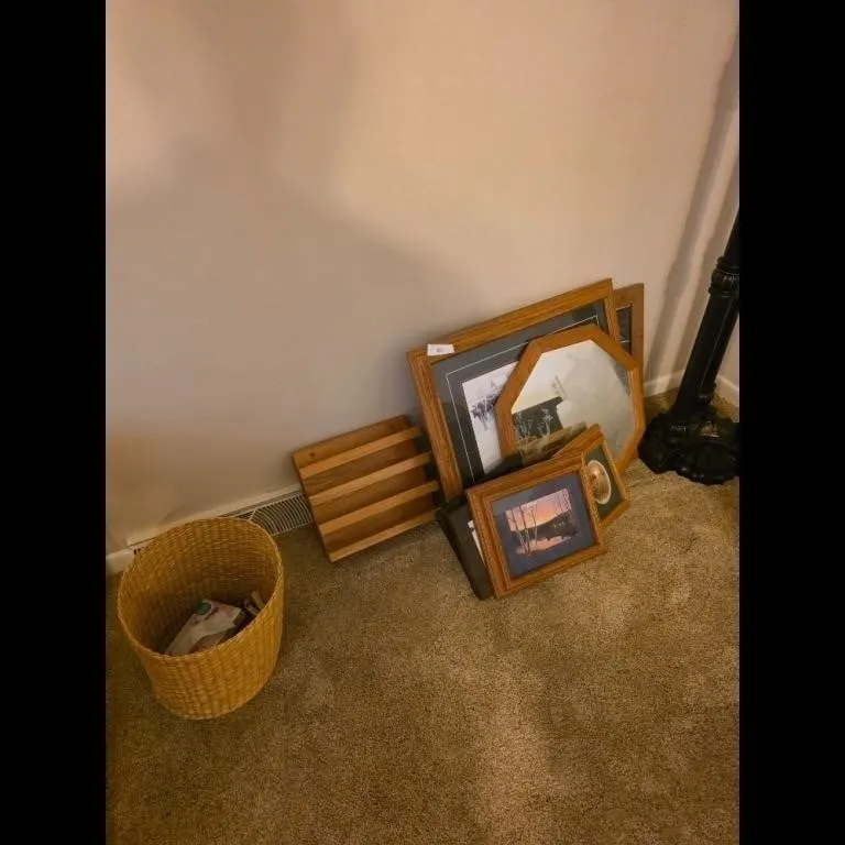 Rustic Home Decor Collection Framed Pictures Shelf