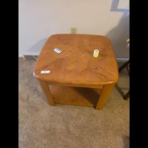 Brown Wood End Table - 20W x 20D x 22H Pair