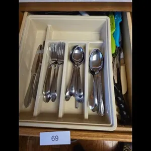 Silverware Set Kitchen Knives Utensil Tray $25.00